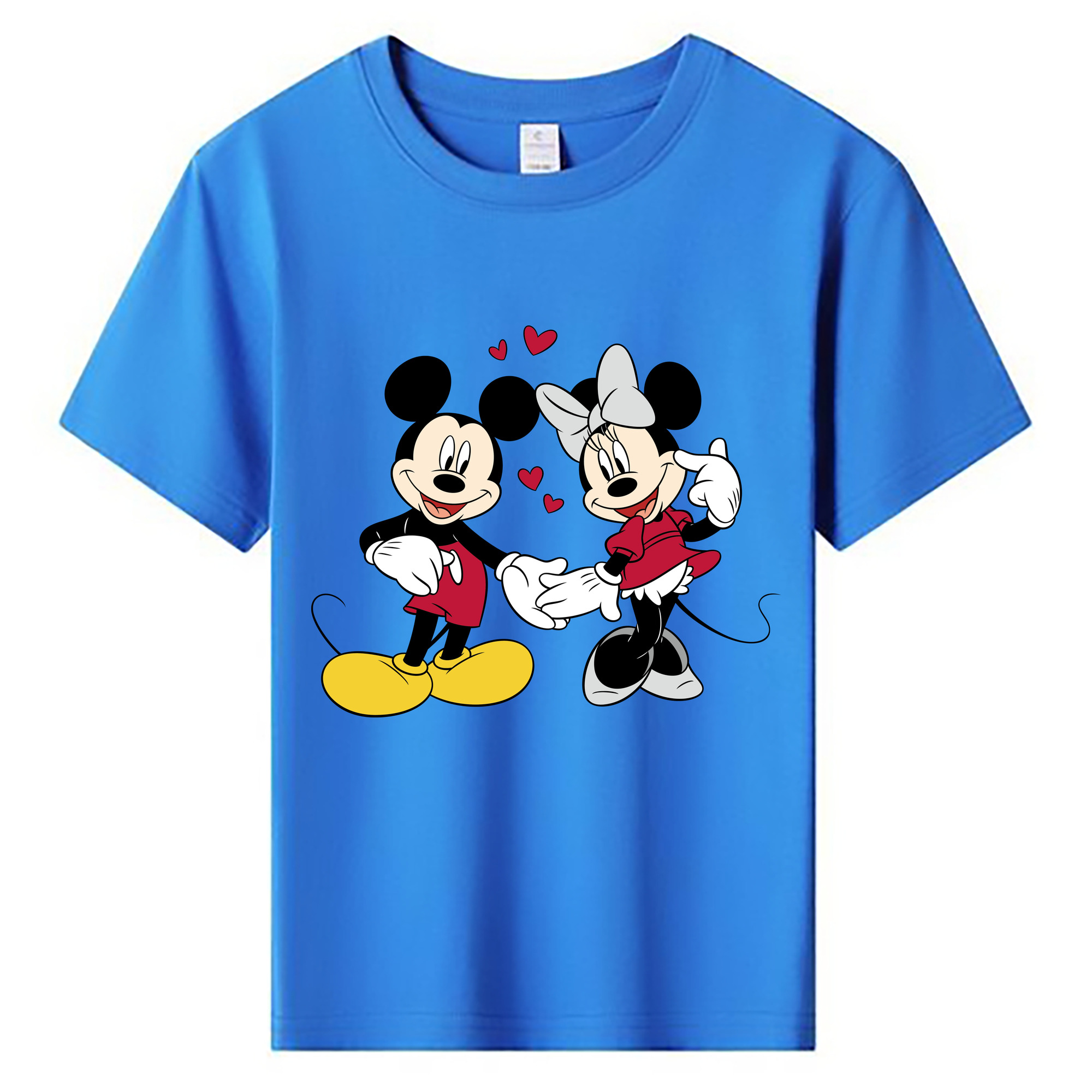 ミッキーマウス Mickey Mouse 綿100％キッズTシャツ（フロントプリント）